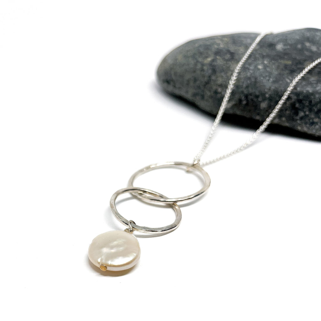 Double Loop Pearl Necklace