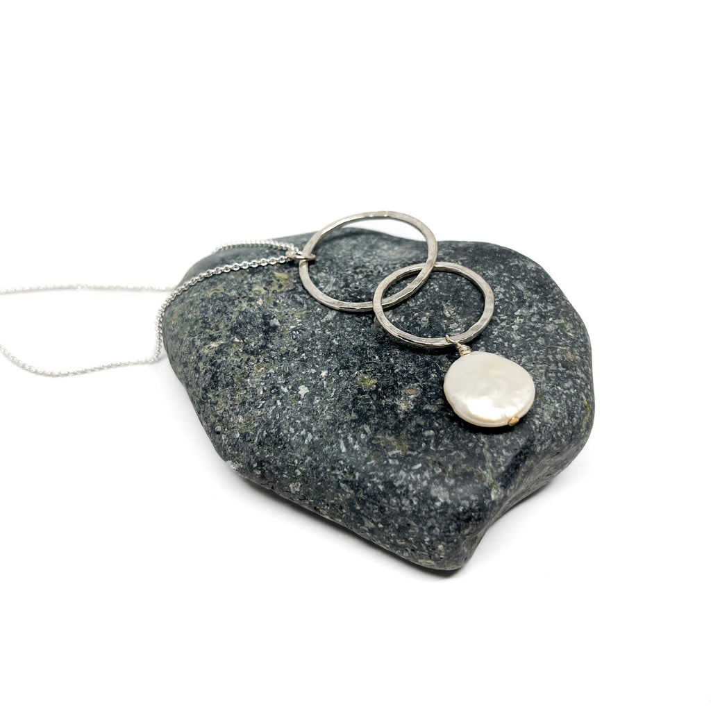 Double Loop Pearl Necklace