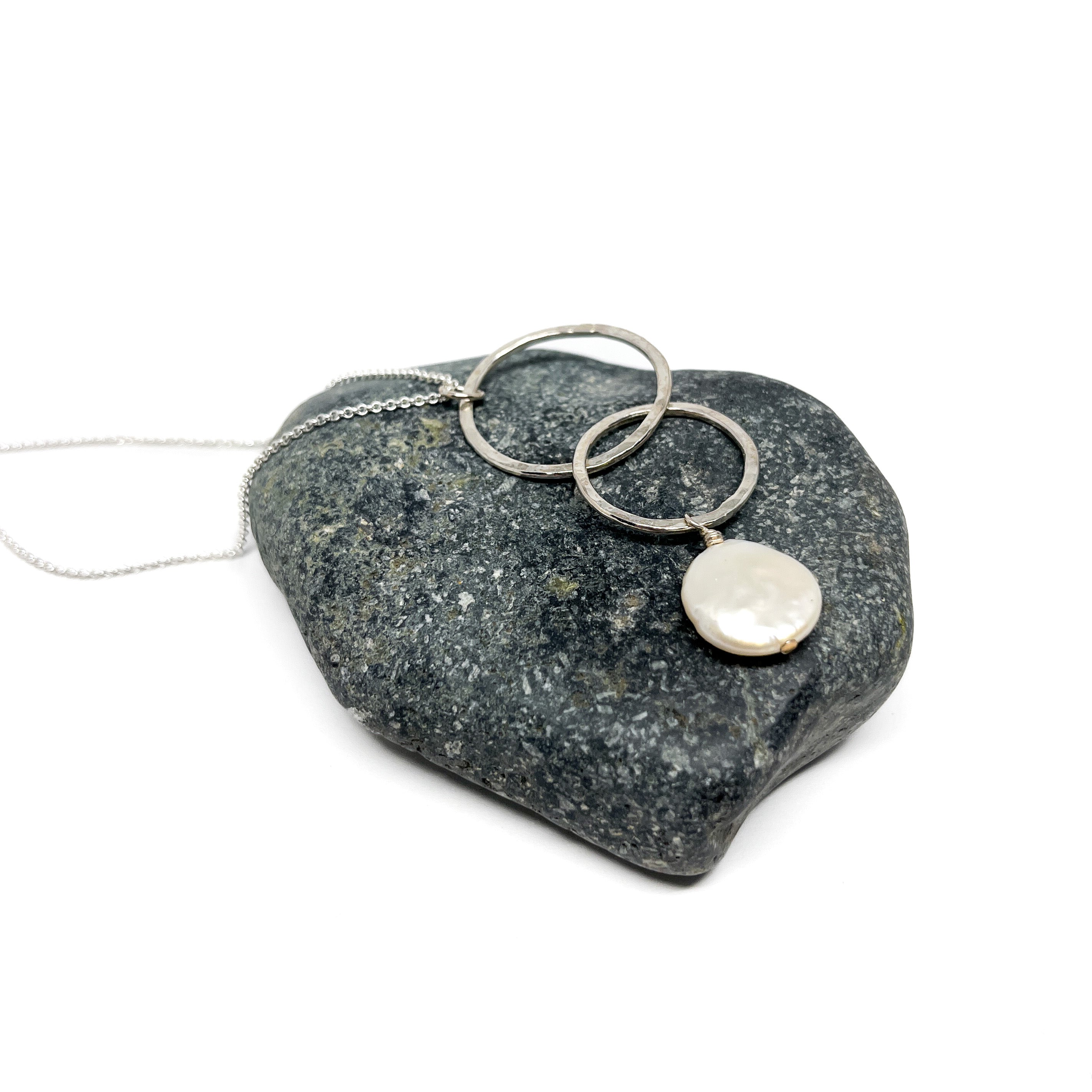 Double Loop Pearl Necklace