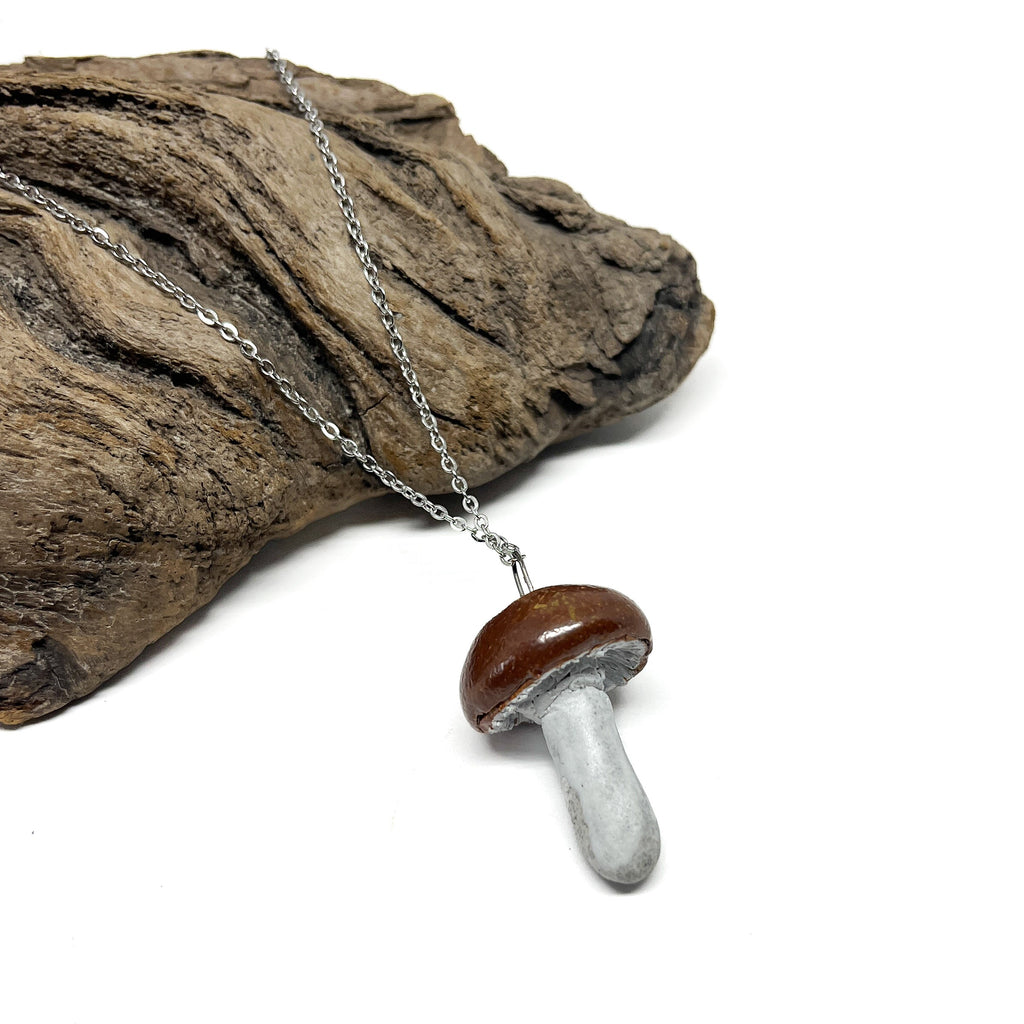 Ceramic Mushroom Necklace