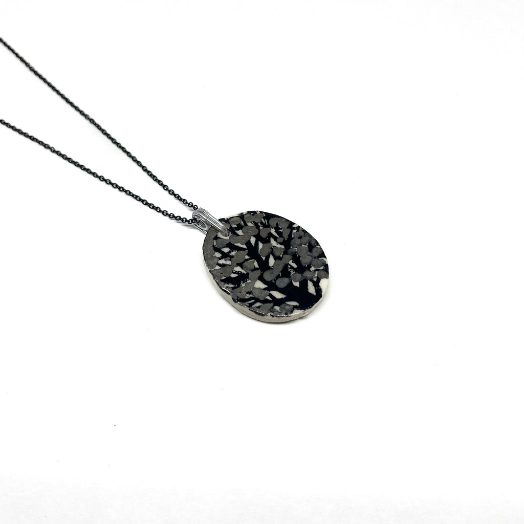Gold Ceramic Tree Necklace