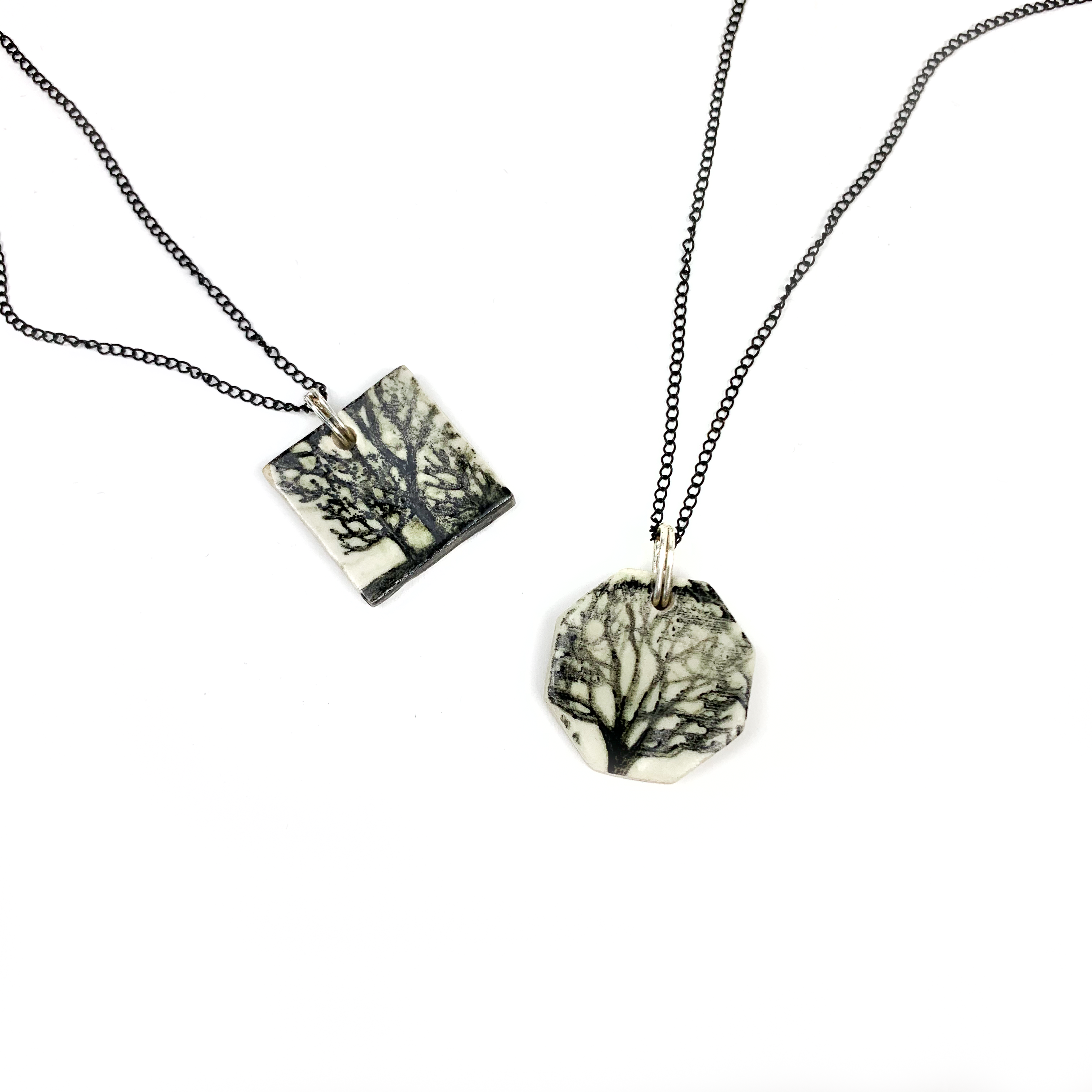 Ceramic Tree Necklace
