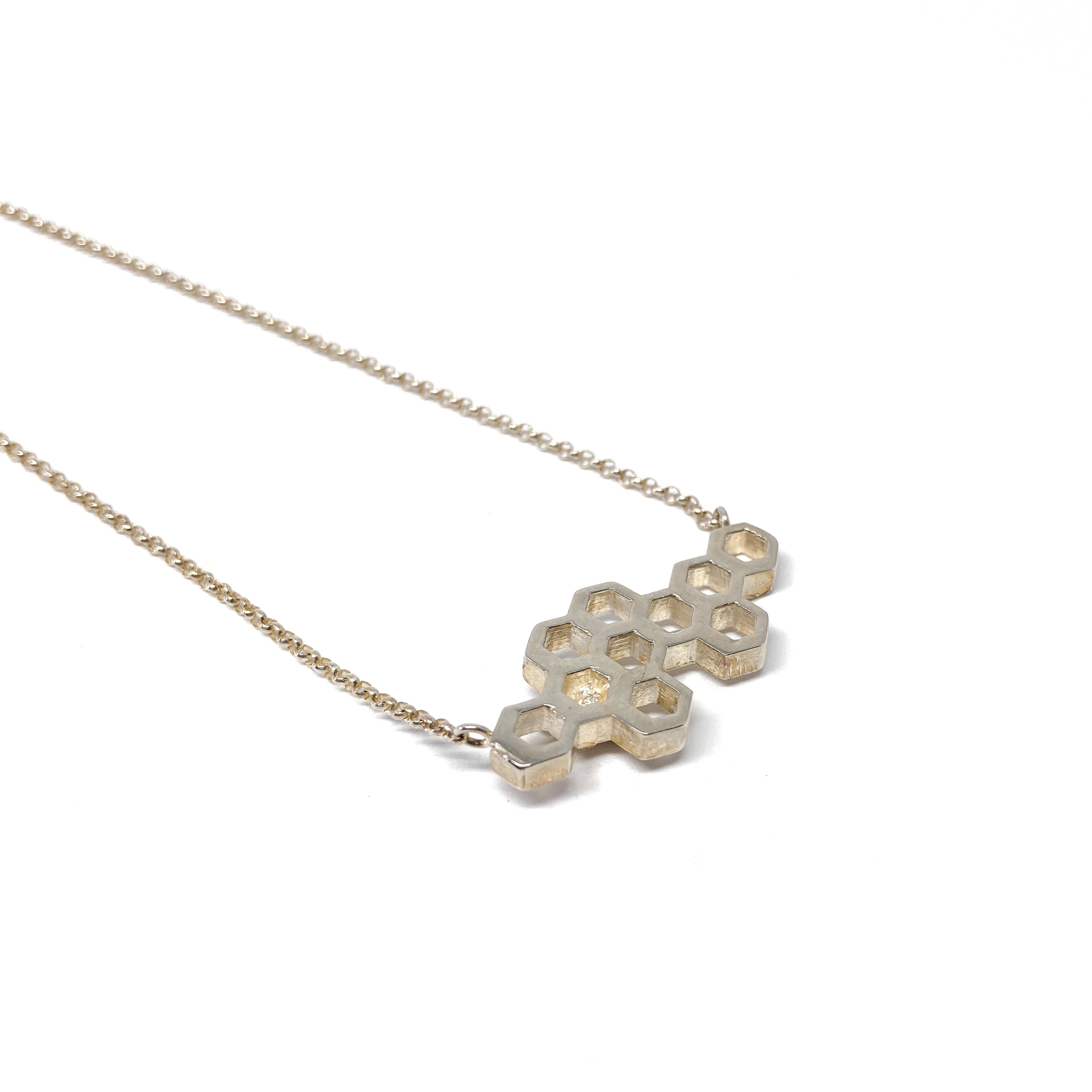 Horizontal Honeycomb Necklace
